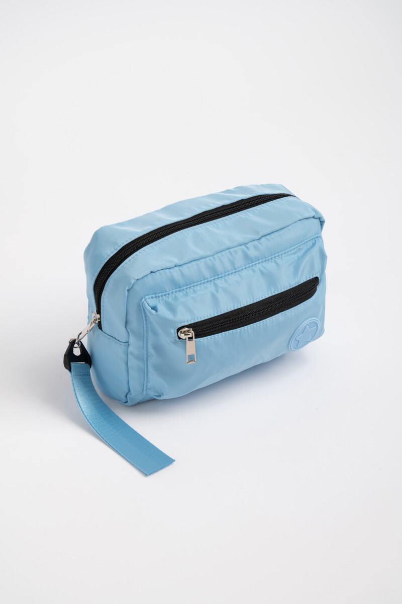 Necessaire con bolsillo Celeste