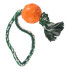 Juguete Masticable Perro Pelota Maciza Cuerda Resiste Variante Color Naranja