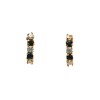 Caravanas Zafiro y oro- Oro bajo - Zafiro y Zirconias - CA8101 conpiedra