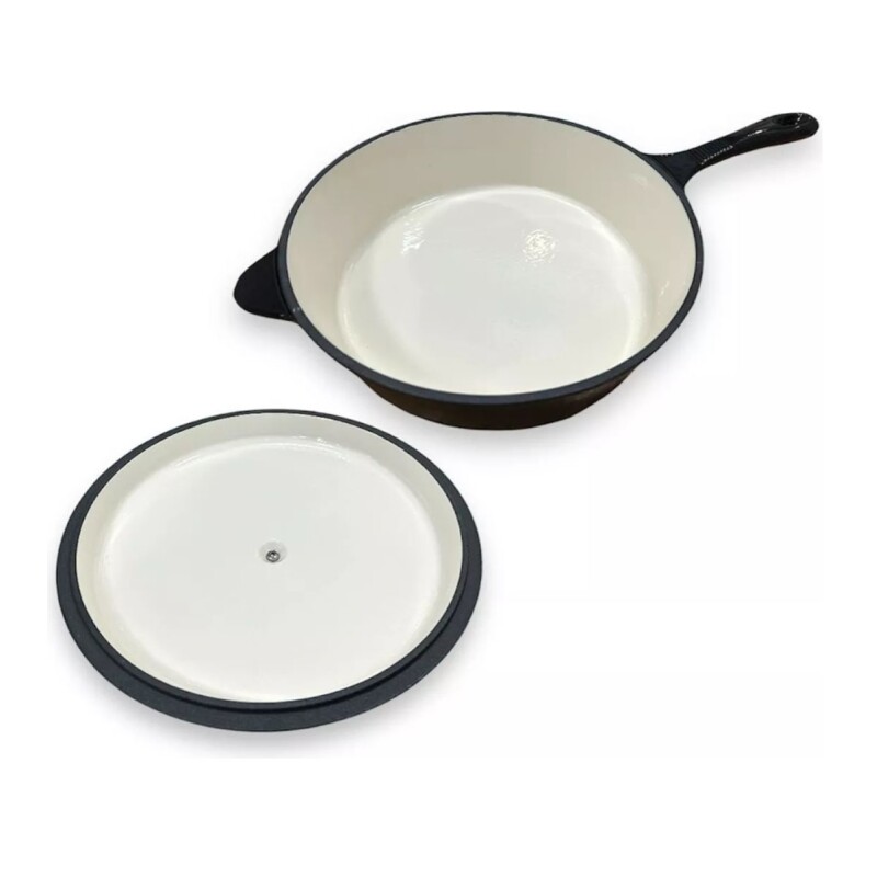 Wok Hierro Fundido Esmaltado Antiadherente 27cm 3 Lts Color Negro Wok Hierro Fundido Esmaltado Antiadherente 27cm 3 Lts Color Negro