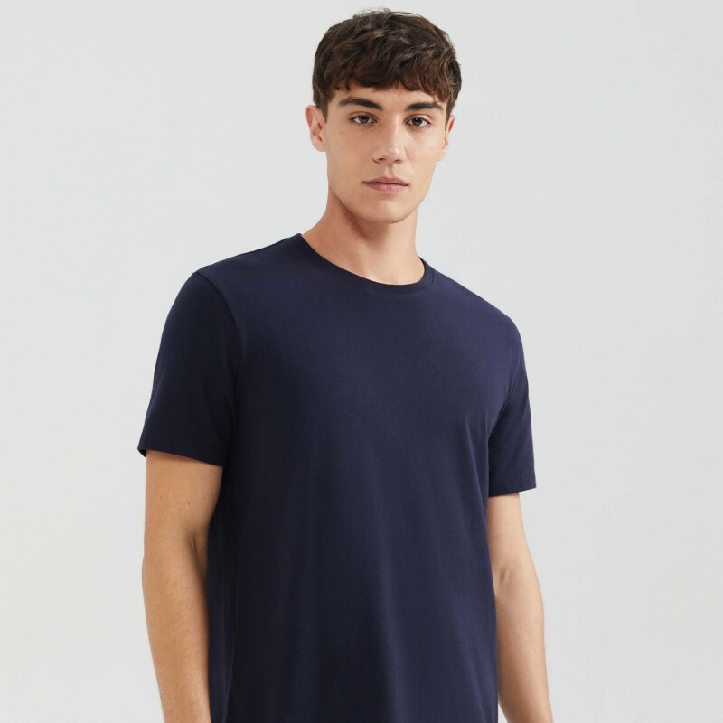 CAMISETA MM MASC AZUL ESCURO