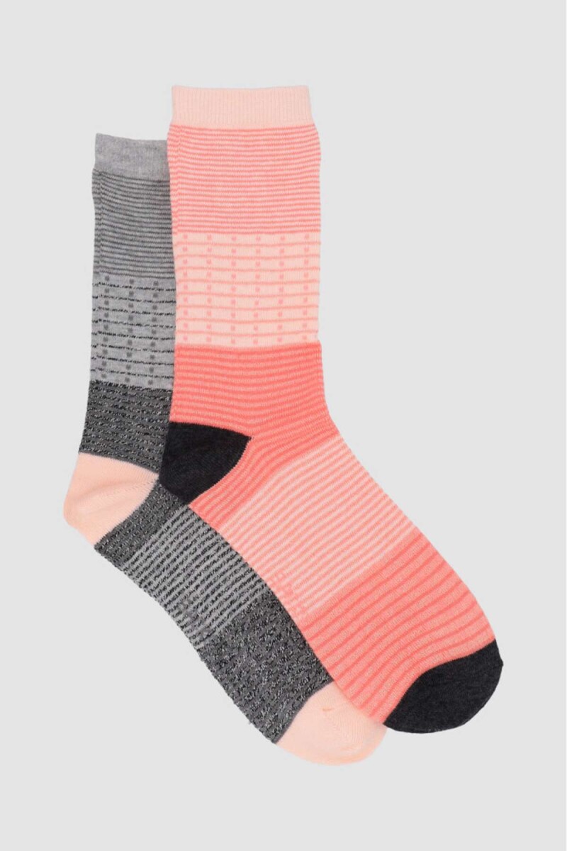 Medias de algodón. en pack de 2 en variedad de diseños. - Variante 28 