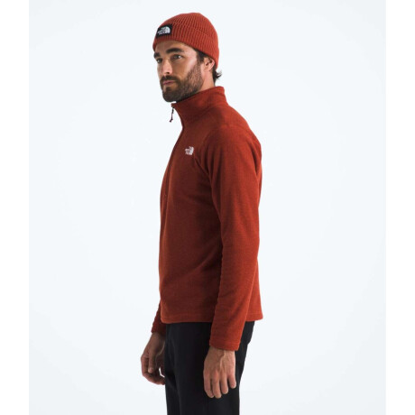 Buzo Polar Textured cierre de 1/4 hombre Iron Clay Heather