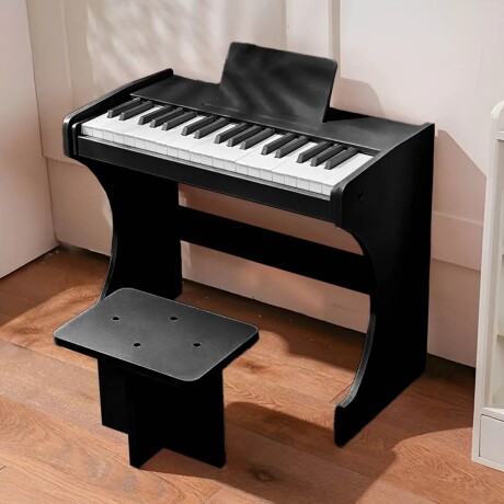 Órgano Teclado Musical Madera Clásico Beethoven Niño Negro