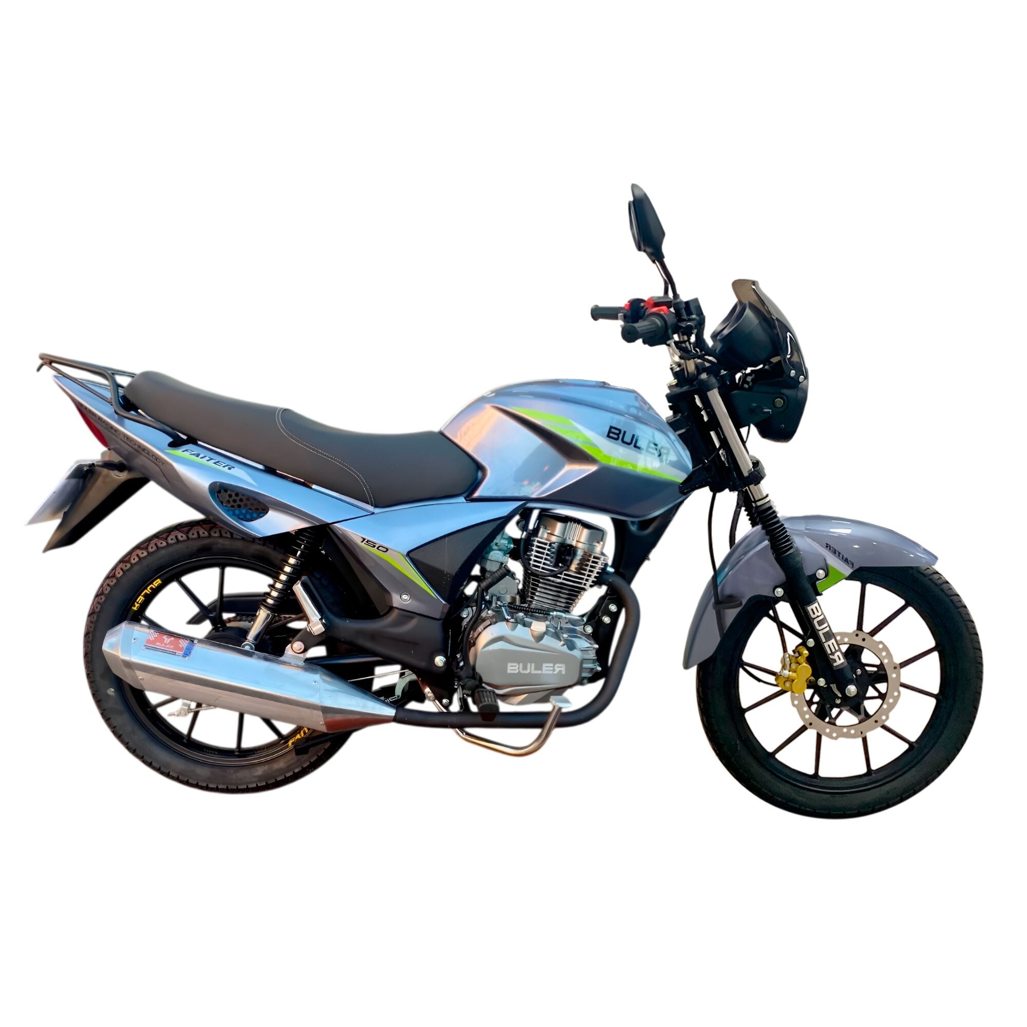 Moto Buler Faiter 150cc Aleación VX3 - Gris VX3