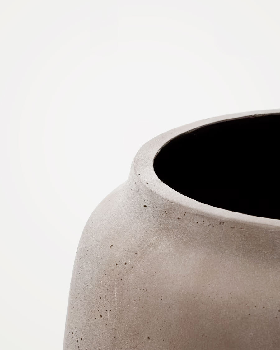 Macetero Lira de efecto terracota Ø40 cm