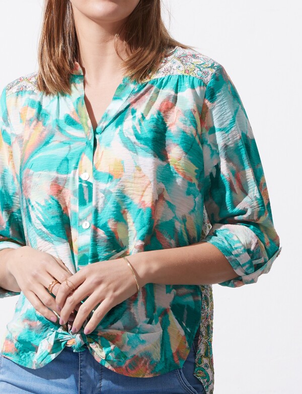 Blusa Nudo VERDE/MULTI