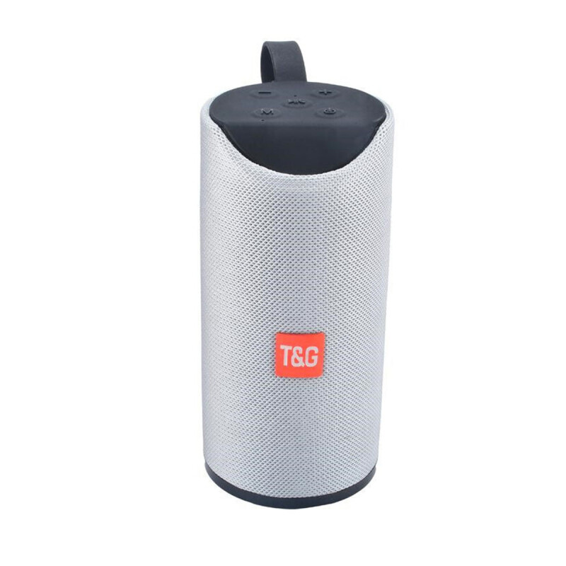 Parlante portátil bluetooth TG113 cilindro tipo flip GRIS Parlante portátil bluetooth TG113 cilindro tipo flip GRIS