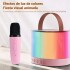 Parlante Bluetooth Karaoke Con Micrófono Portatil Luces Rgb® Variante Color Rosa