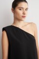 Top asimetrico negro
