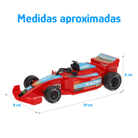 Auto F1 RC Racing Rivalry Control Remoto Luces 1:22 Rojo