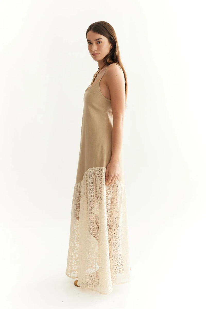 Vestido Taylor beige l