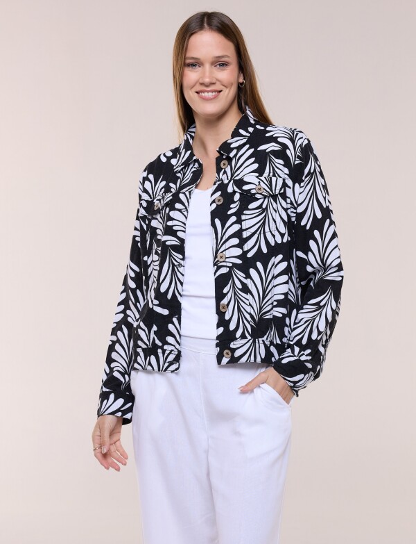 Camperita Lino NEGRO/BLANCO