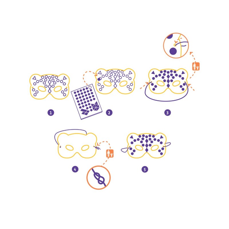 8 antifaces infantiles Animales 8 antifaces infantiles Animales