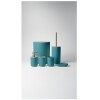 JUEGO KIT COMPLETO DE BAÑO CON CORTINA, TOALLA Y ALFOMBRA AZUL Juego Kit Completo De Baño Con Cortina, Toalla Y Alfombra Azul