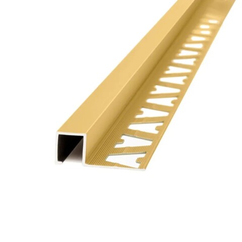 Aluminio Guardacanto Quadra 10x10mm x 2,5m Oro Mate Aluminio Guardacanto Quadra 10x10mm X 2,5m Oro Mate