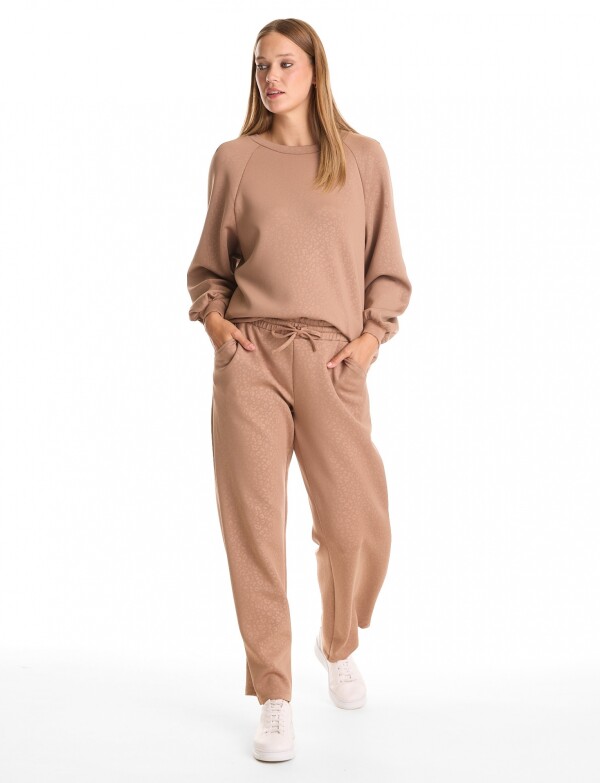 Jogger Recto Print TOSTADO