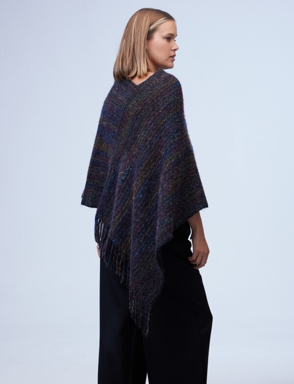 Poncho Brillo NEGRO/MULTI