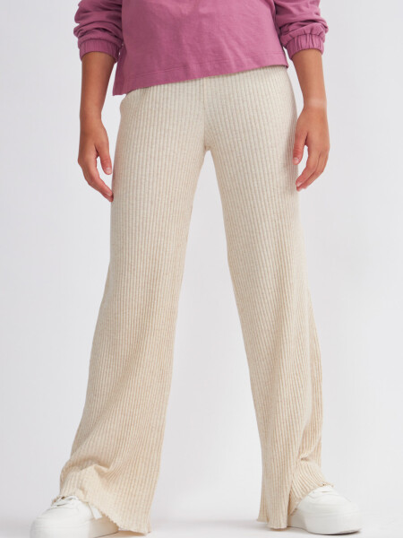 Legging rib oxford Beige Melange
