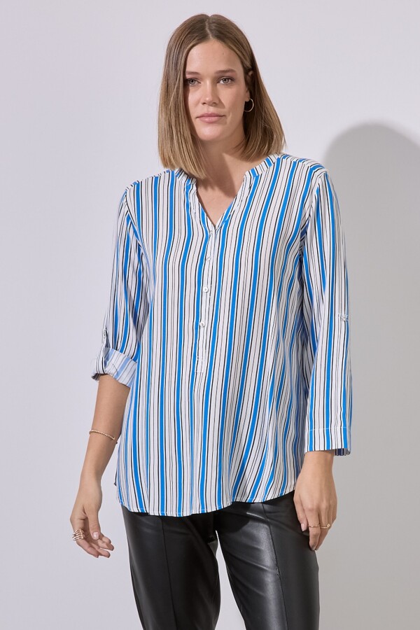 Blusa Stripes BLANCO/MULTI