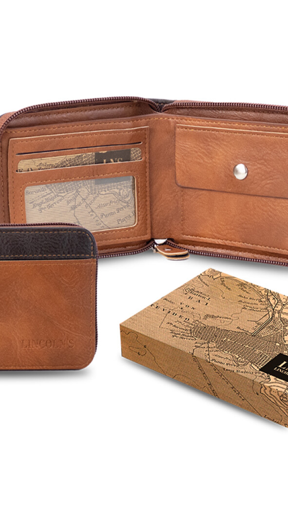 BILLETERA UPSILON WHISKY CON TABACO