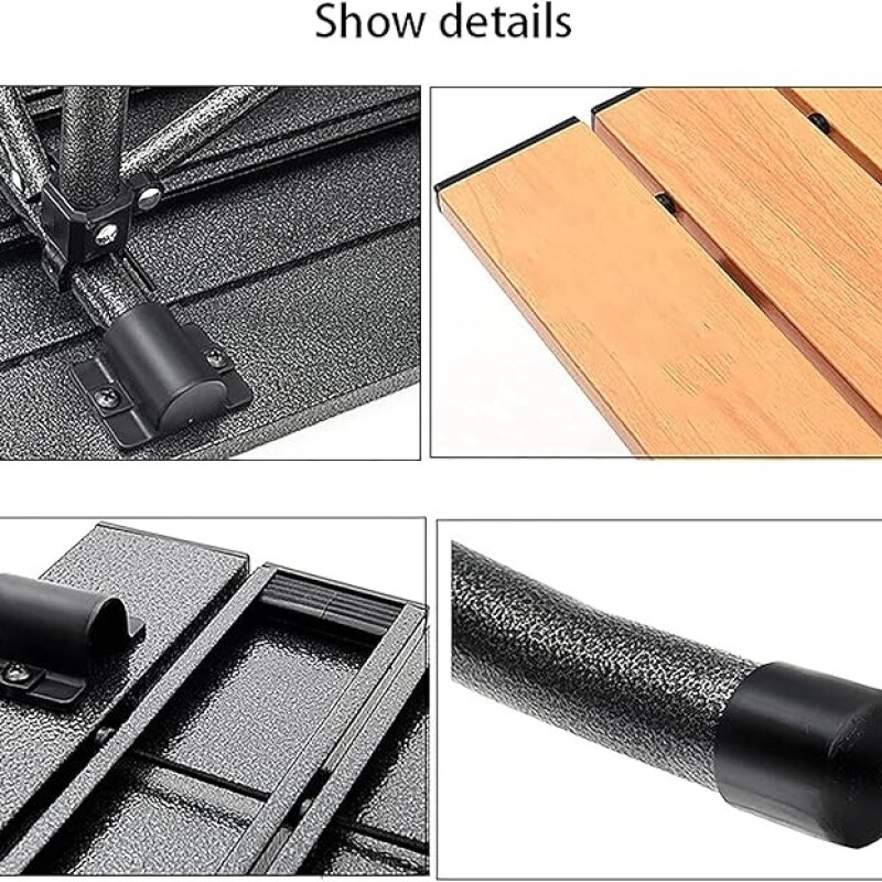 Mesa Plegable de camping Negro