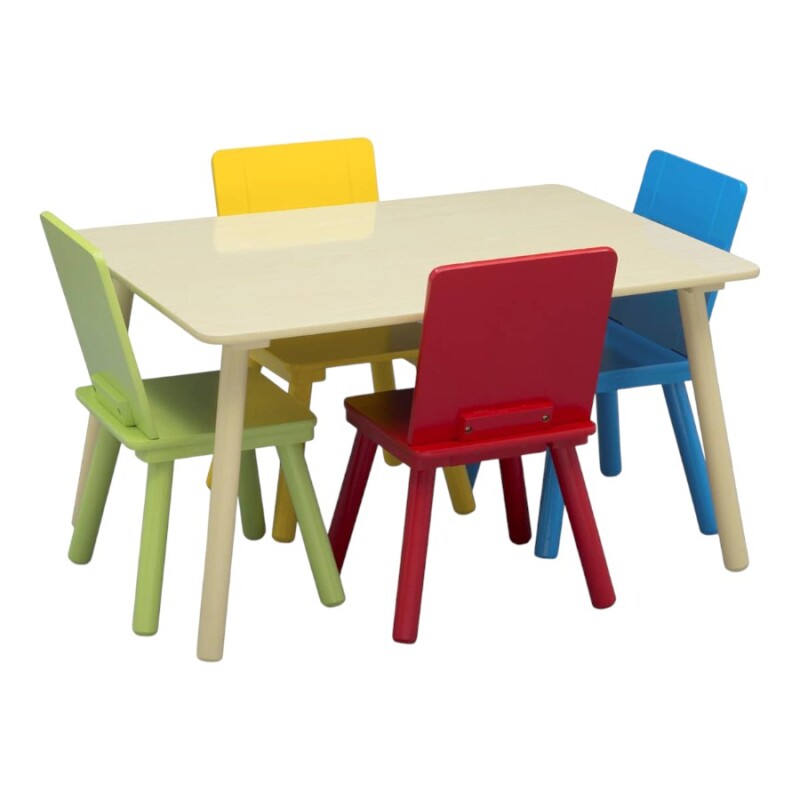 Juego de mesa y 4 sillas para niños Juego de mesa y 4 sillas para niños
