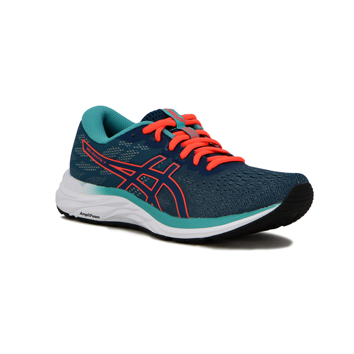 Asics Gel-excite 7 - Azul Magnetico/rojo Amanecer - Azul-rojo 