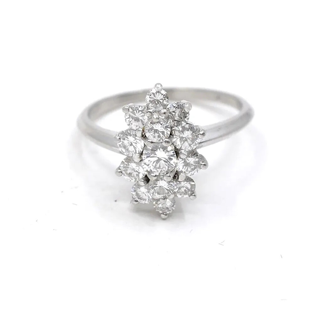 Anillo Platino Y Brillantes. Anillo Platino Y Brillantes.