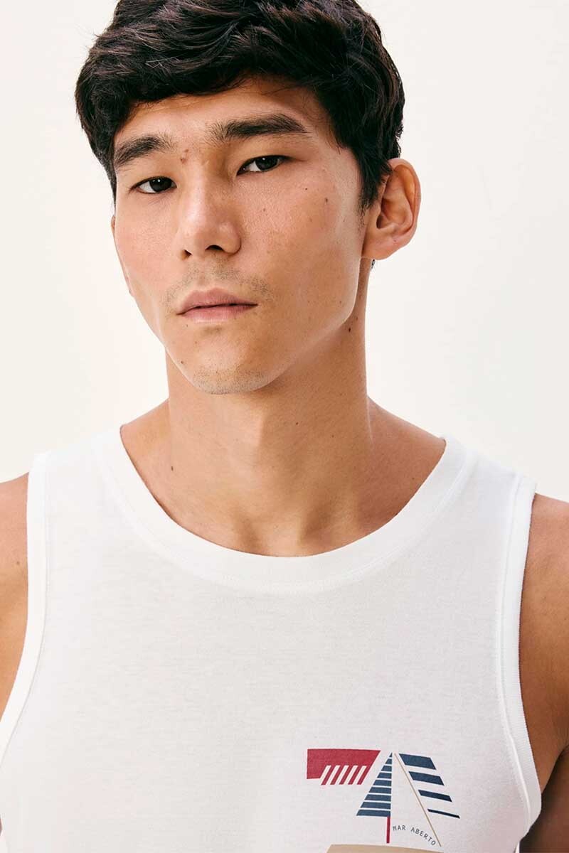 MUSCULOSA HERING ESTAMPADA 4ADD/NHLEN Blanco-multicolor