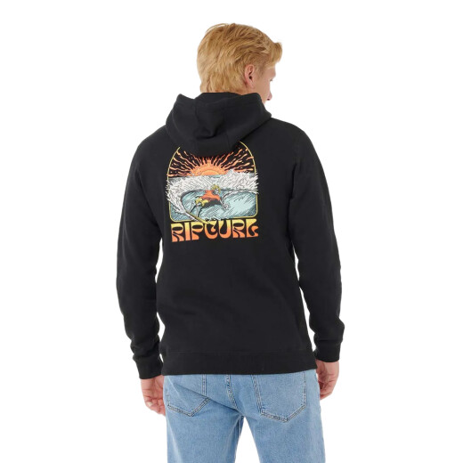 Canguro Rip Curl Grateful Shred Zip - Negro Canguro Rip Curl Grateful Shred Zip - Negro