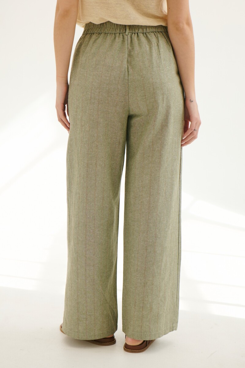 PANTALON LINO TIM VERDE