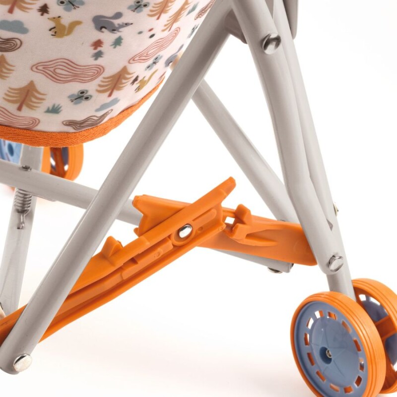 DJ0784 Carrito De Bebes Para Niños - Pomea Dolls - Naranja