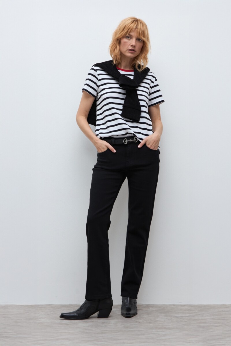 Pantalón recto Amy negro