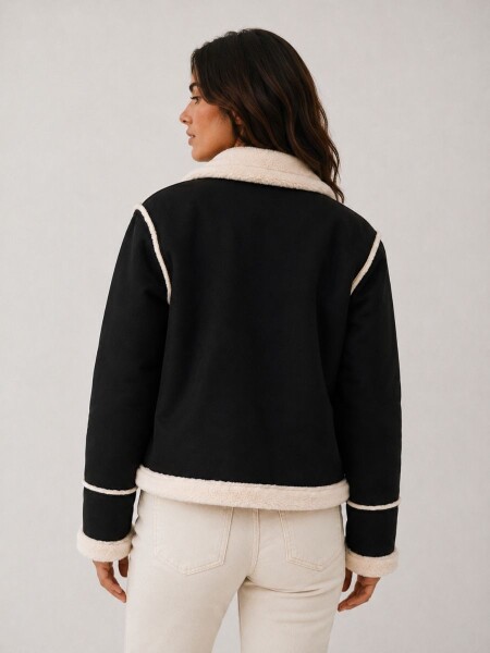 CAMPERA SLOWLY MGF102 NEGRO