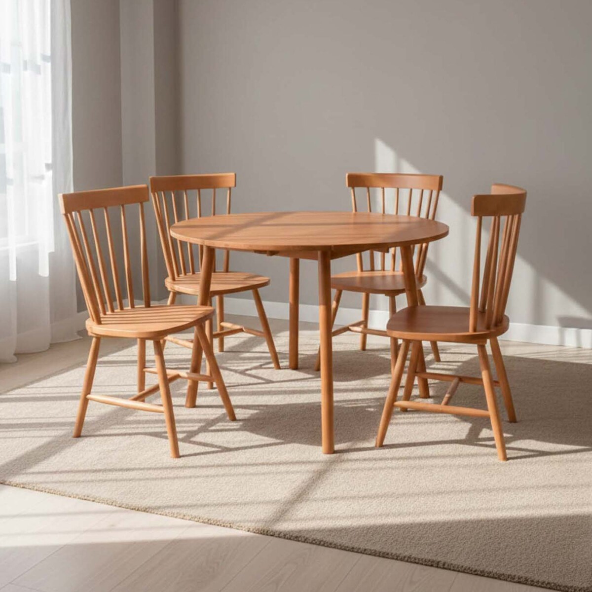 JUEGO DE COMEDOR - MADERA MARRON BLOOMY 