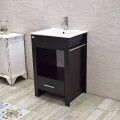 MUEBLE DE BAÑO EMV172N NEGRO CON BACHA DE LOZA Mueble De Baño Emv172n Negro Con Bacha De Loza
