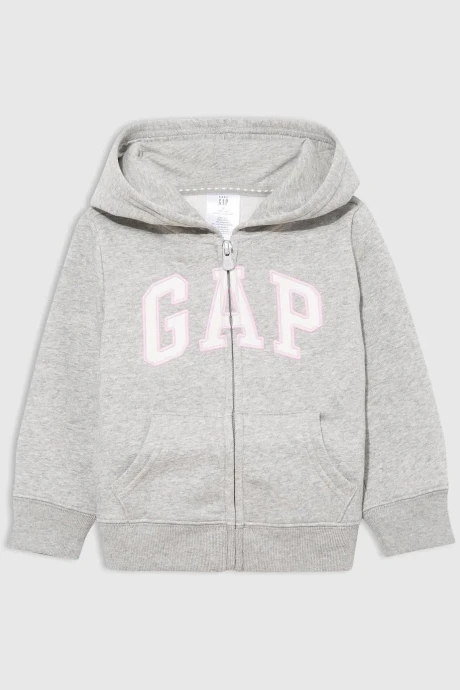 Canguro Con Cierre Logo Gap Toddler Niña Light Heather Grey B08