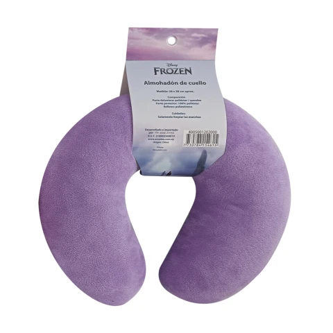 Almohadón Infantil de Viaje Cervical Frozen 28 x 28 cm U