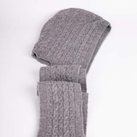 GORRO DOUBLE Gris Melange