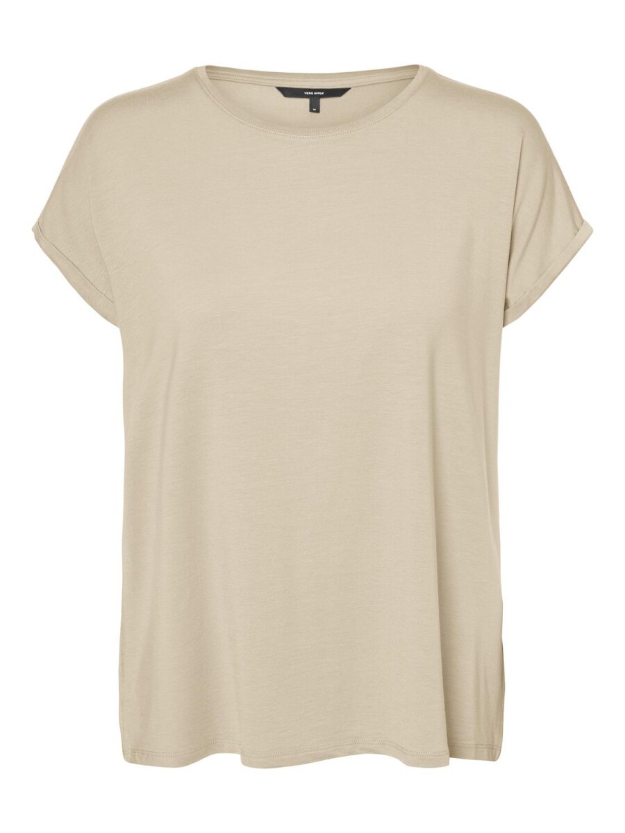 Camiseta Ava-plain Básica - Irish Cream 