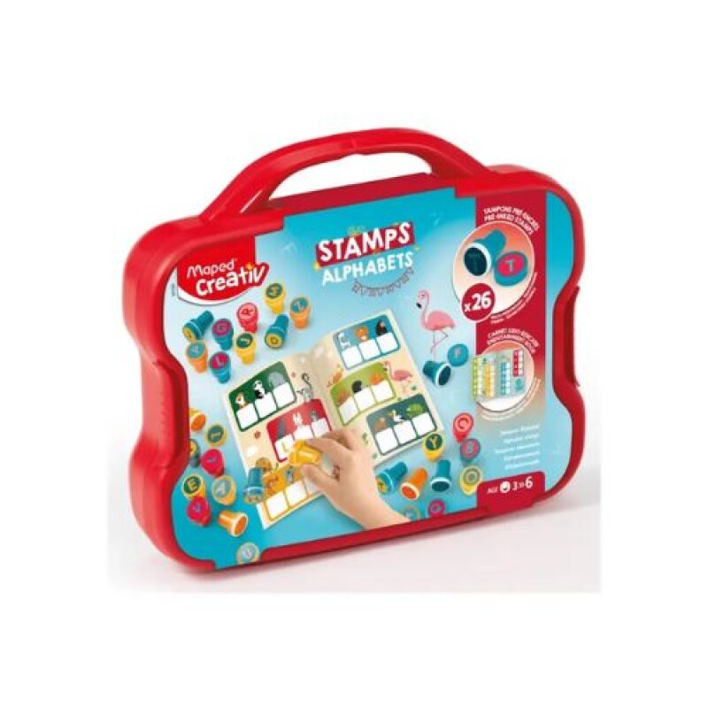 MALETIN 26 SELLOS LETRAS SURTIDAS - Maped Creativ Maletin 26 Sellos Letras Surtidas - Maped Creativ