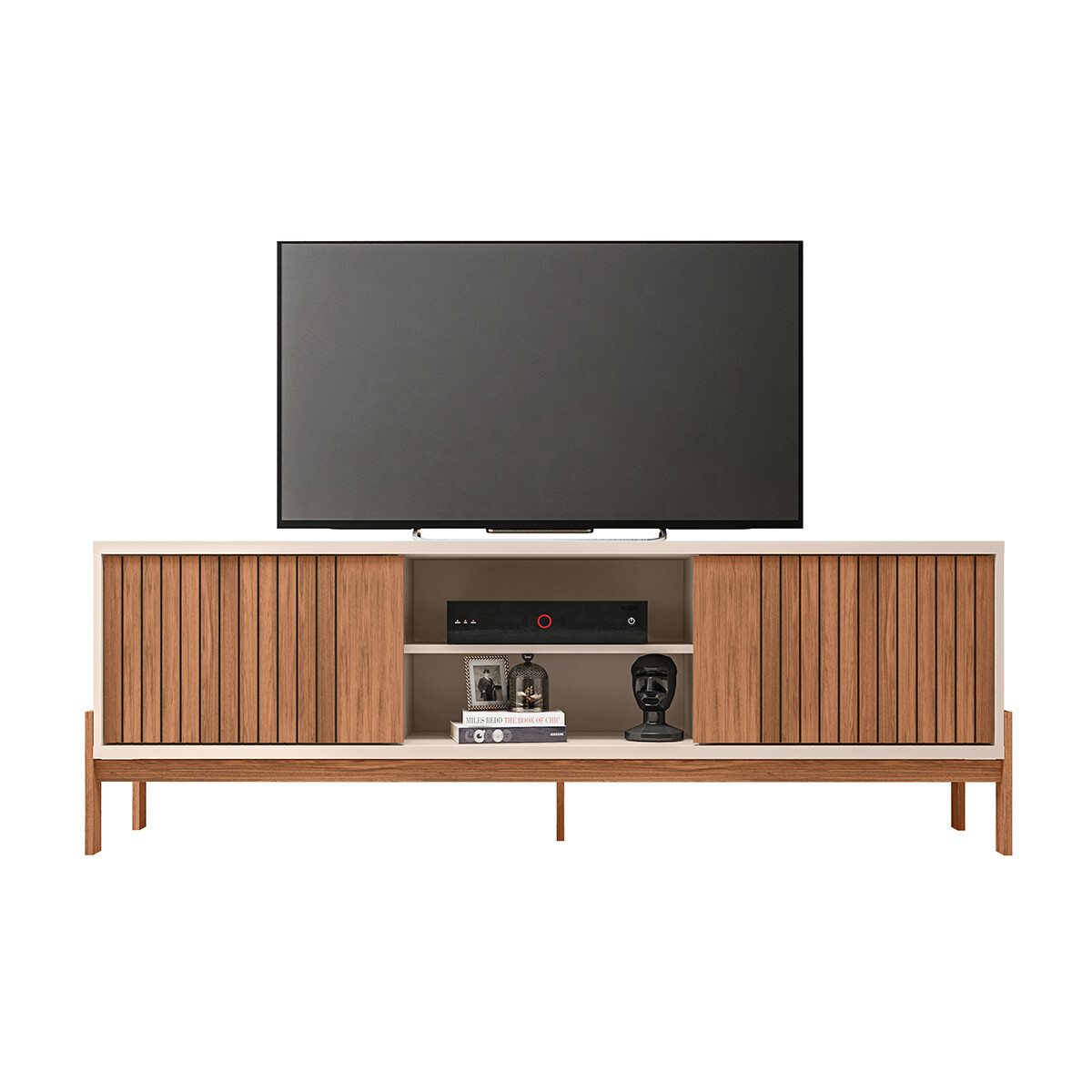 Rack Para Tv Modelo Tannen 1.8 - Color Freijo/off White 