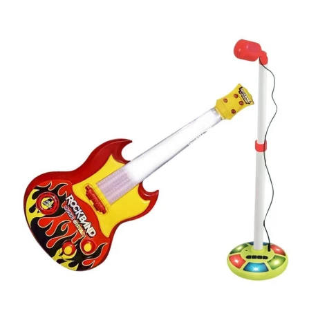 Set Infantil Micrófono y Guitarra con Luces y Sonido 001