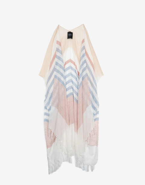 Kimonos Kimono De Viscosa Rayado - Combinacion Multicolor