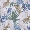Vestido Corto Lino Cuello Camisa MULTI/AZUL