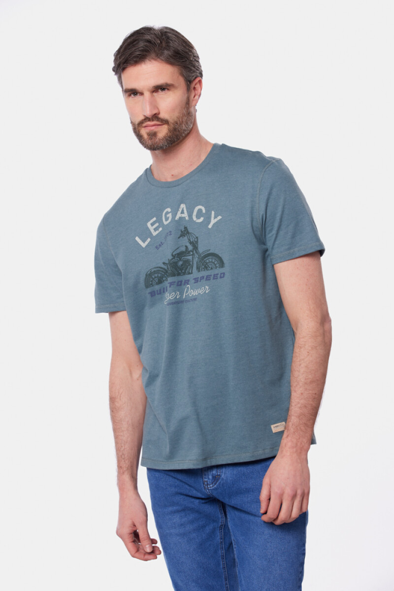 REMERA ESTAMPADA - Verde 