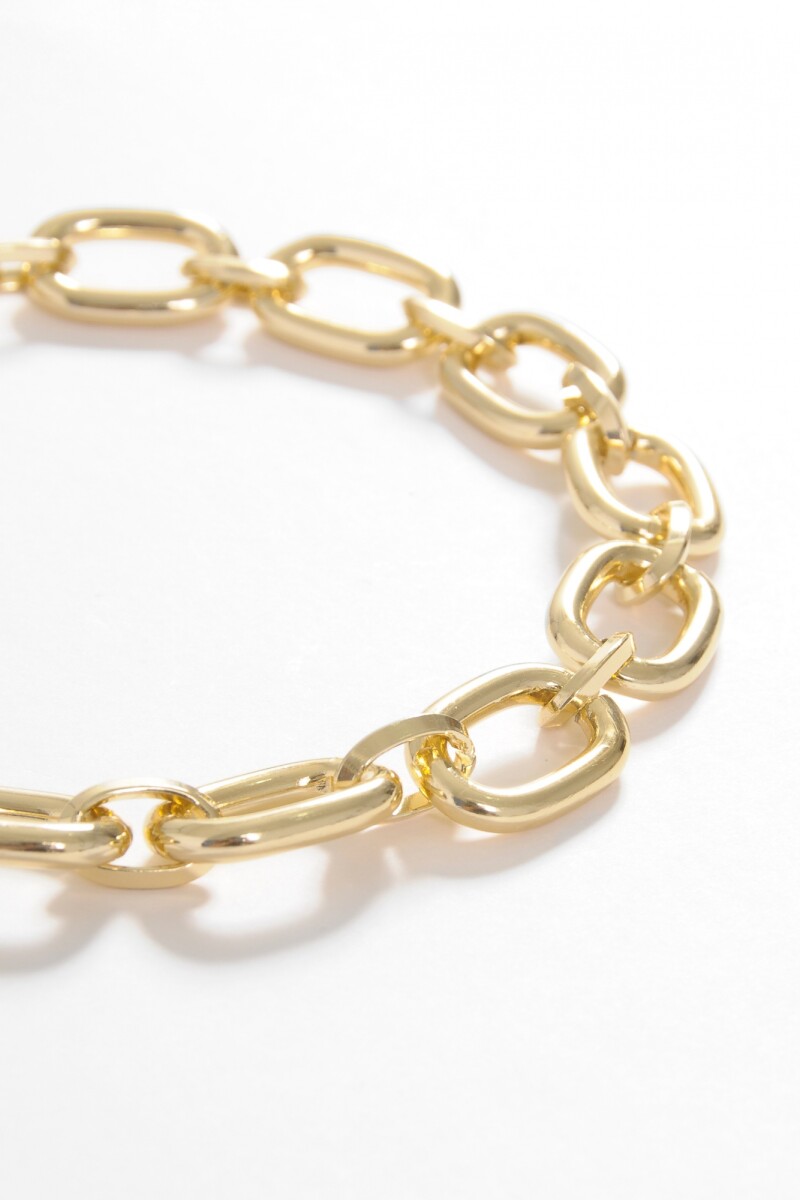 Collar eslabones dorado