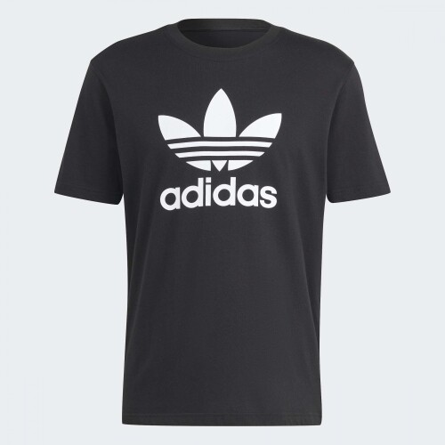Remera Adidas Adicolor Trifolio Negro