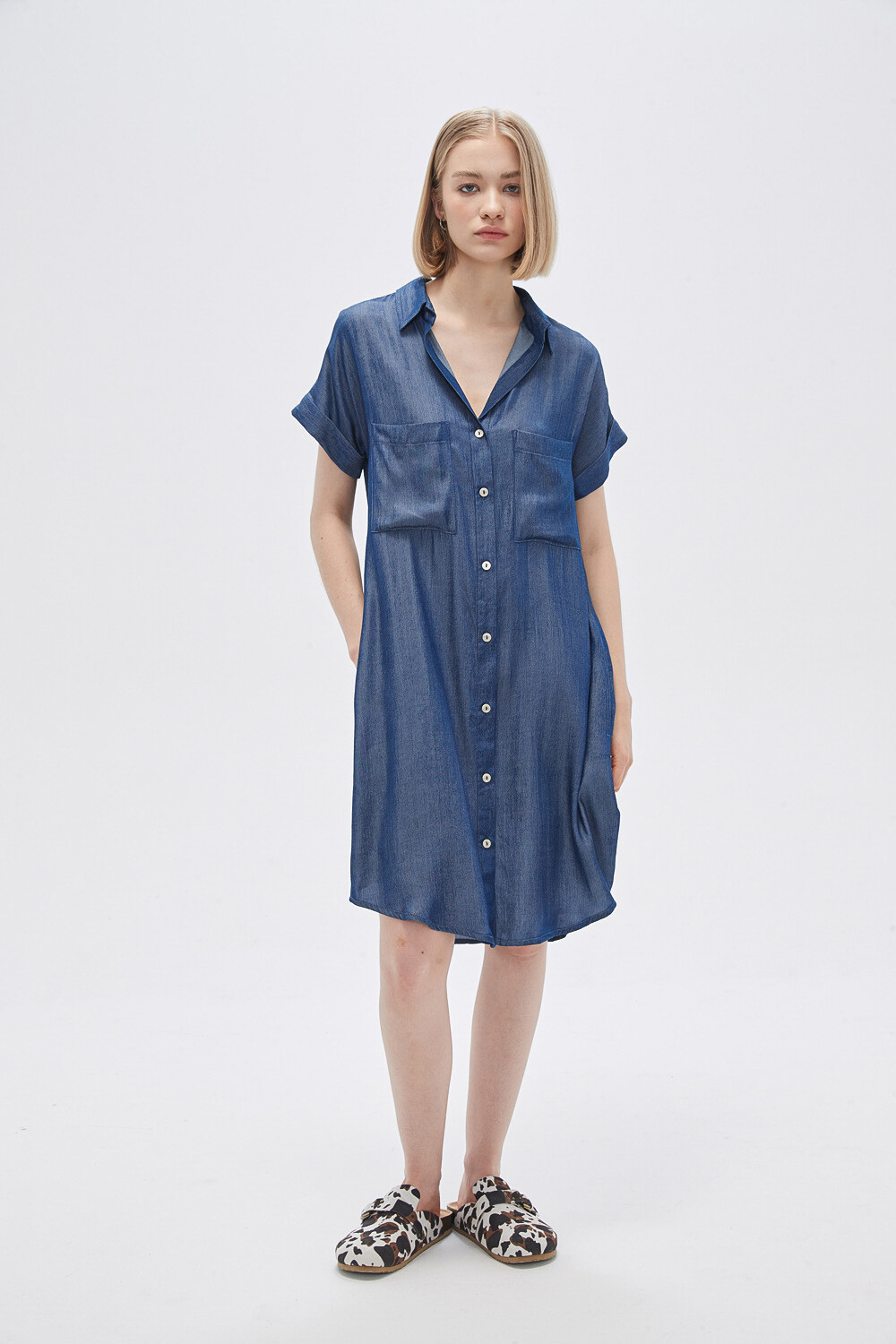 Vestido Lemos Azul Medio